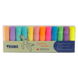 SET DE CRAYONES GEL TRAMA POR 12 UNIDADES