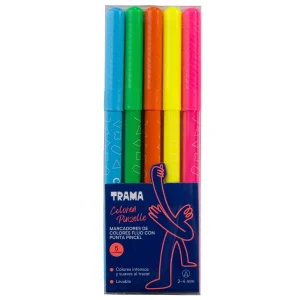 MARCADORES DE COLORES TRAMA CON PUNTA PINCEL