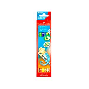 LAPICES DE COLORES FABER-CASTELL X 6 LARGOS BICOLOR