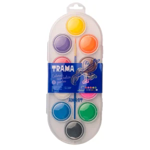 ACUARELAS JUMBO TRAMA POR 10 PASTILLAS