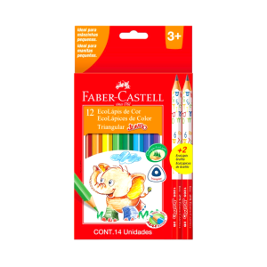 12 EcoLápices de color Jumbo + 2 EcoLápices de grafitos