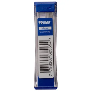 MINAS PARA PORTAMINAS 0.5 MM HB TRAMA